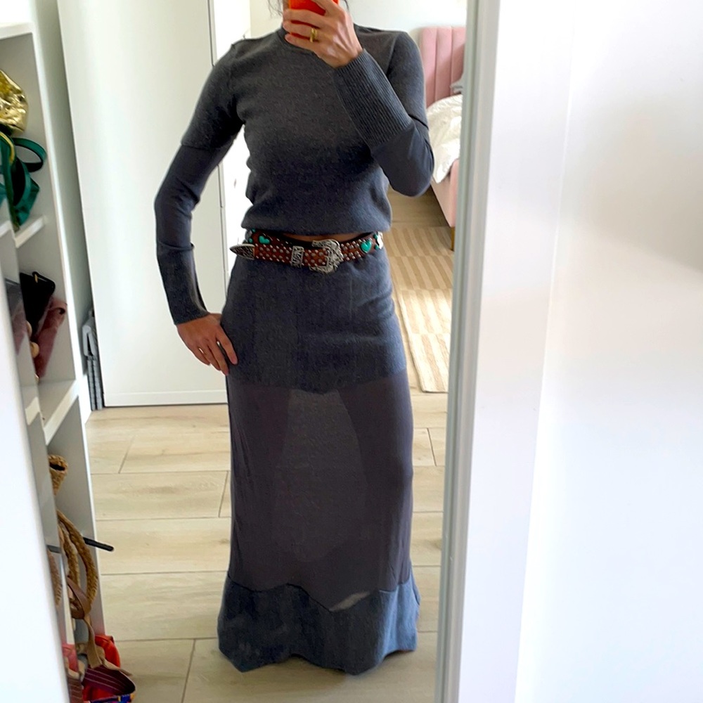 Beautiful tricot maxi skirt